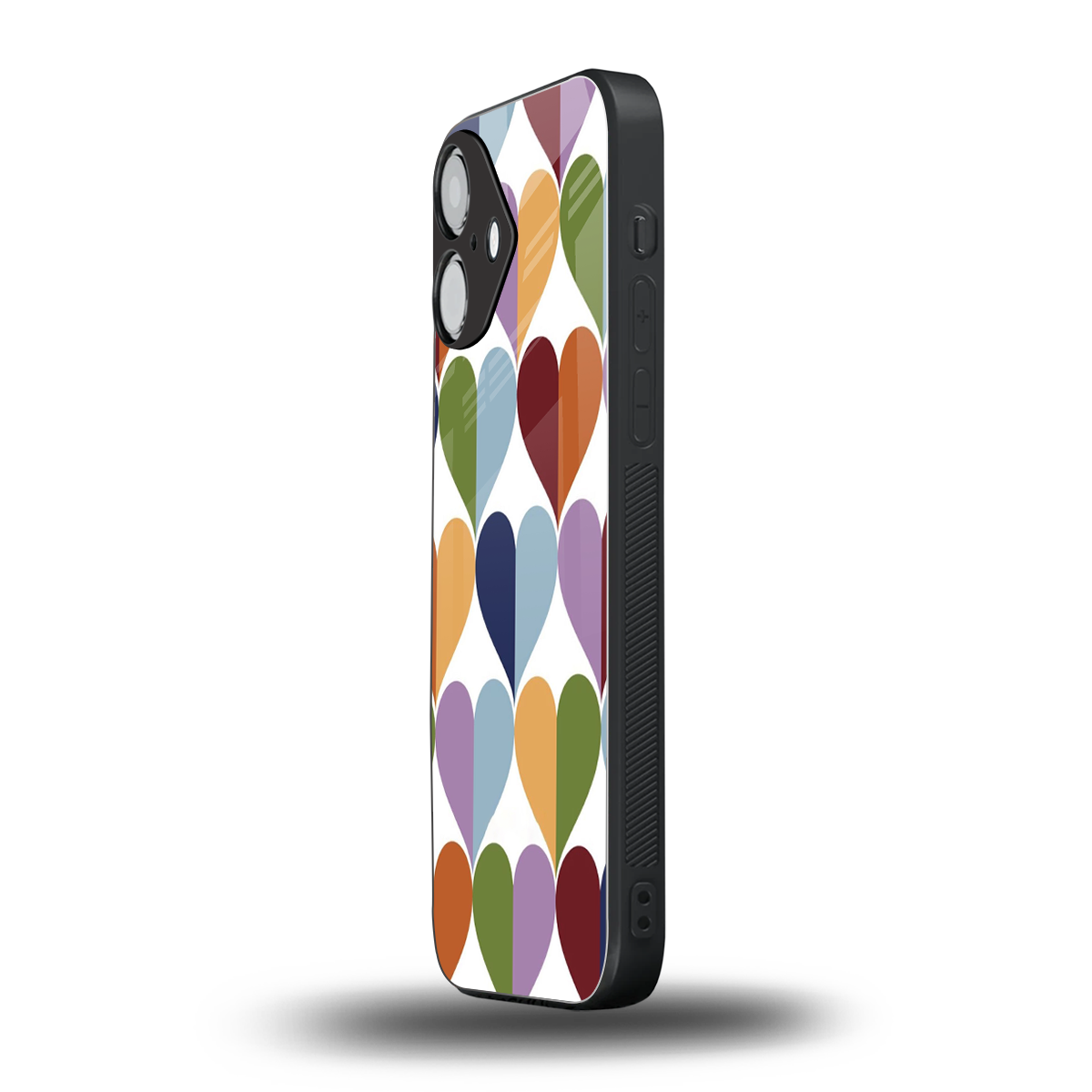 Heart Splash Phone Case for Iphone 16 | Glass Case