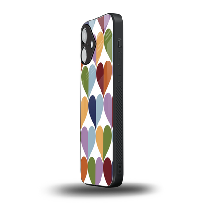 Heart Splash Phone Case for Iphone 16 | Glass Case
