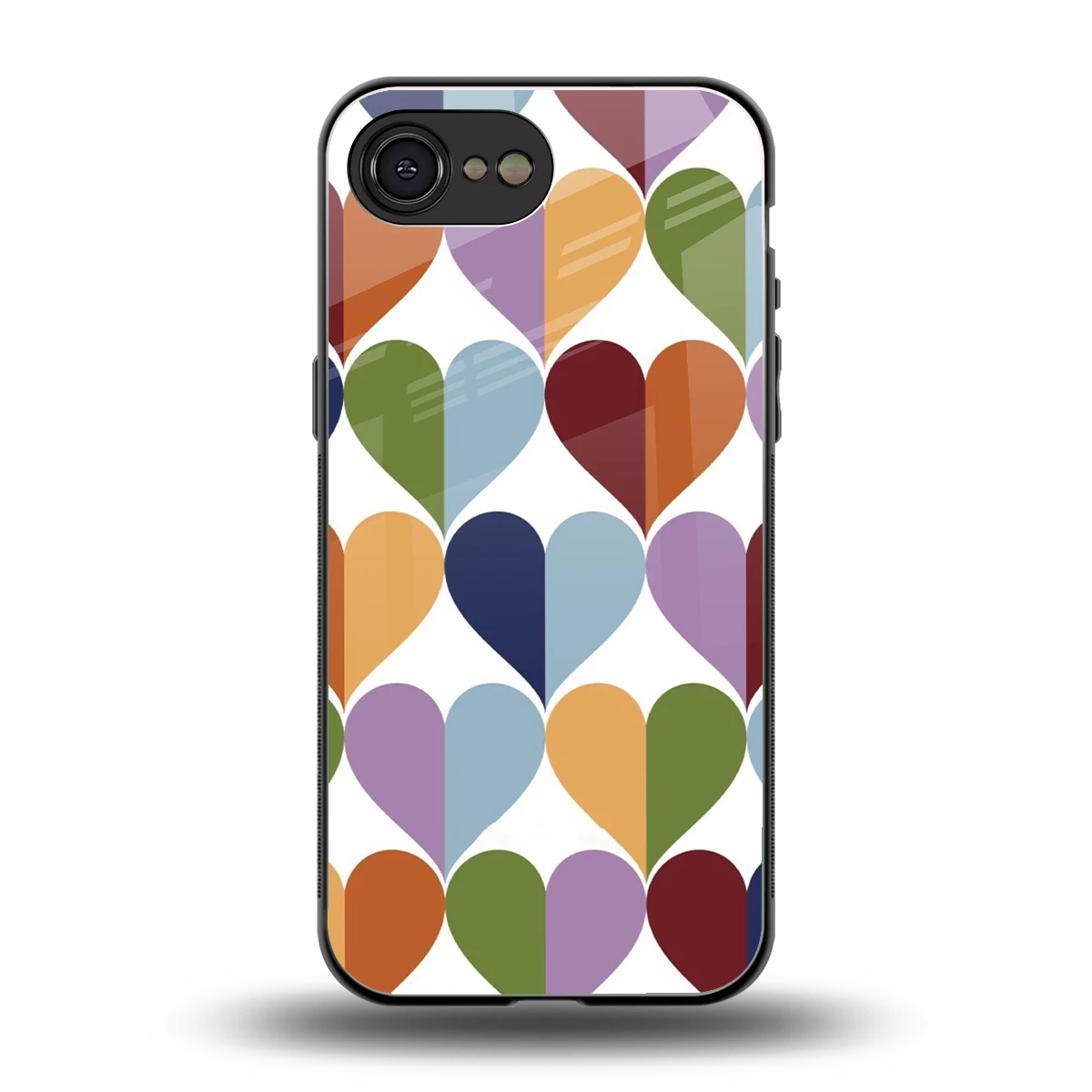 Heart Splash back phone cover | glass case for iphone 16e