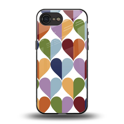 Heart Splash back phone cover | glass case for iphone 16e