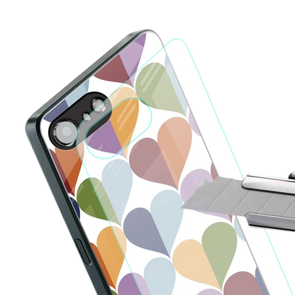 Heart Splash stylish phone case for iphone 17e | glossy glass and slim fit