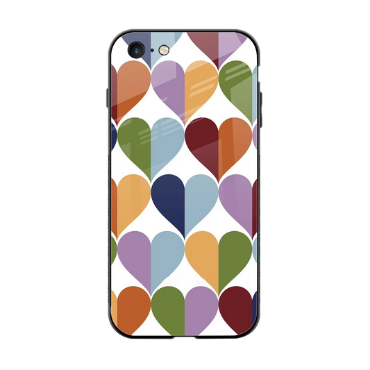 Heart Splash back phone cover | glass case for iphone 6