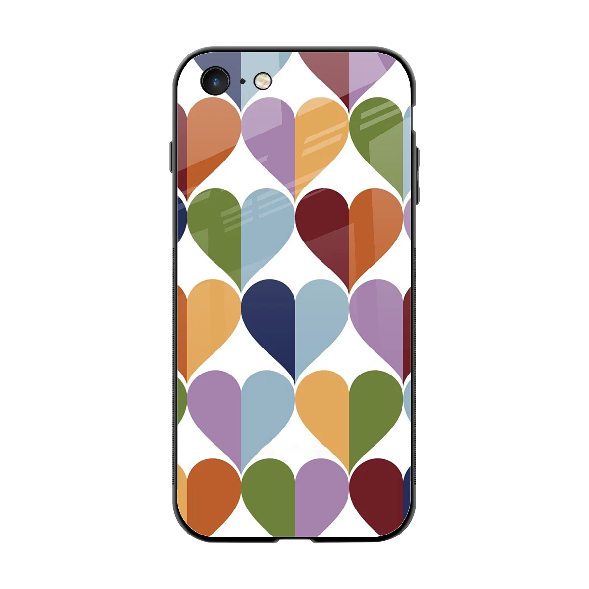Heart Splash back phone cover | glass case for iphone 7