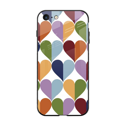 Heart Splash back phone cover | glass case for iphone 7