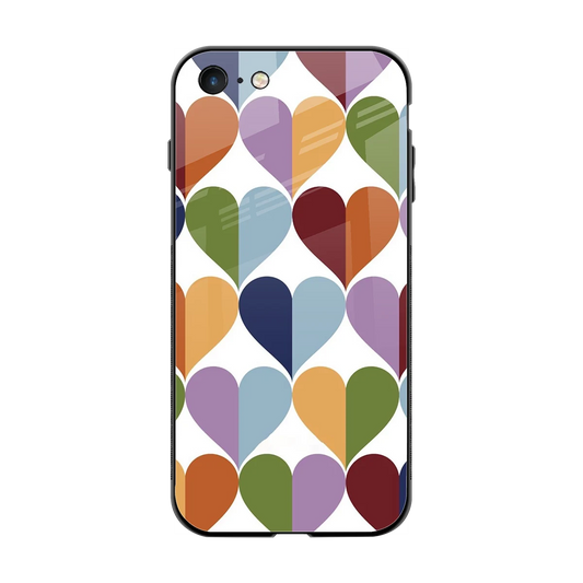 Heart Splash back phone cover | glass case for iphone 7
