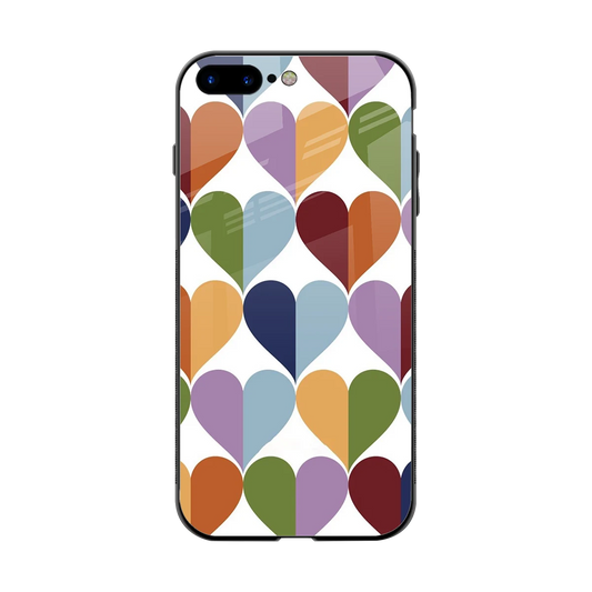 Heart Splash back phone cover | glass case for iphone 8 plus