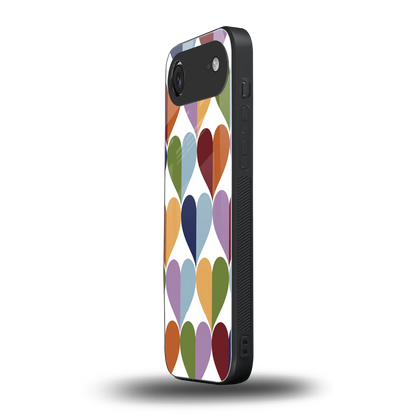 Heart Splash iphone air mobile cover | shockproof glass phone case