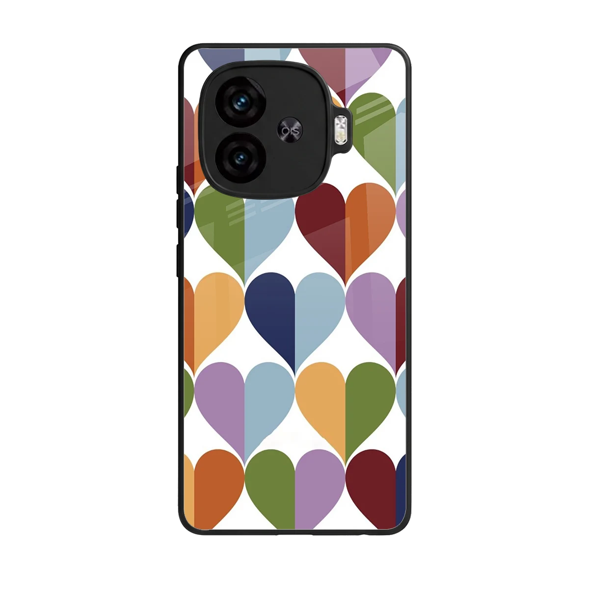 Heart Splash back phone cover | glass case for iqoo neo 10r 5g