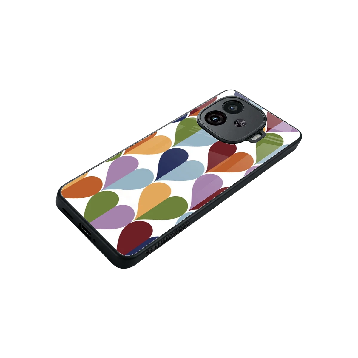 Heart Splash stylish phone case for iqoo neo 10r 5g | glossy glass and slim fit