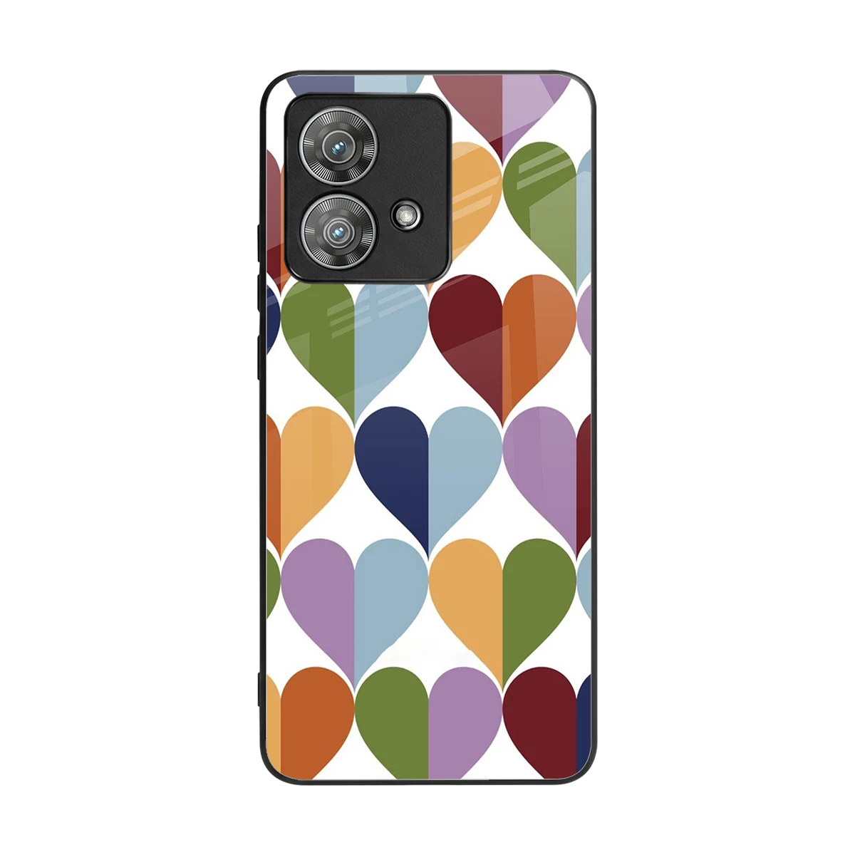 Heart Splash back phone cover | glass case for motorola edge 40 neo 5g