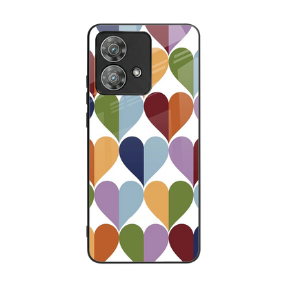 Heart Splash back phone cover | glass case for motorola edge 40 neo 5g