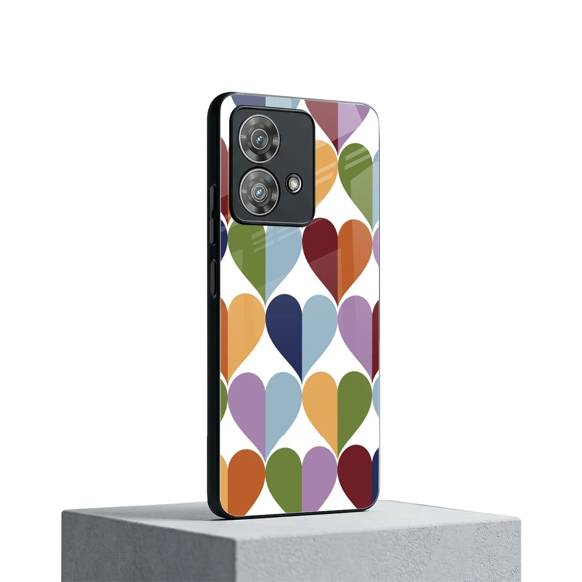 Heart Splash motorola edge 40 neo 5g mobile cover | shockproof glass phone case