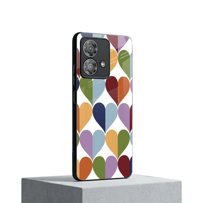 Heart Splash motorola edge 40 neo 5g mobile cover | shockproof glass phone case