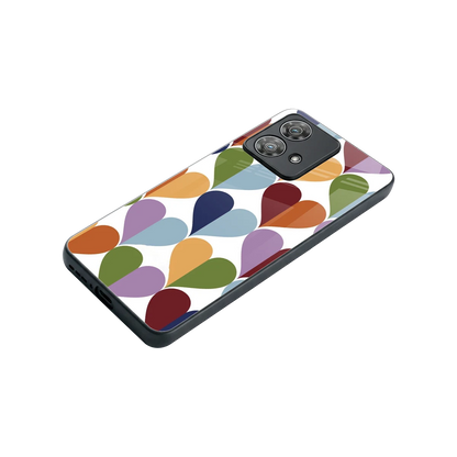 Heart Splash stylish phone case for motorola edge 40 neo 5g | glossy glass and slim fit