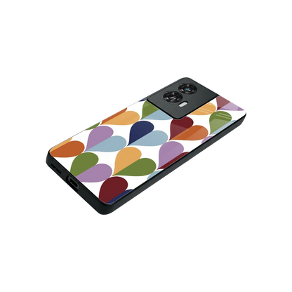 Heart Splash stylish phone case for motorola edge 50 fusion | glossy glass and slim fit
