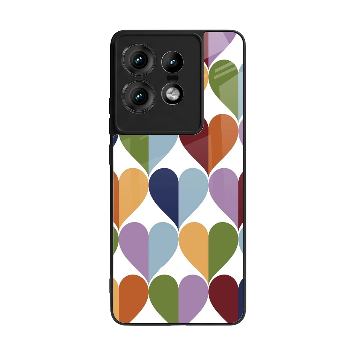 Heart Splash back phone cover | glass case for motorola edge 50 pro