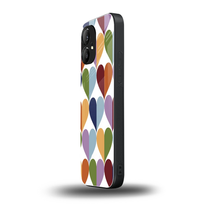Heart Splash nothing phone 1 mobile cover | shockproof glass phone case