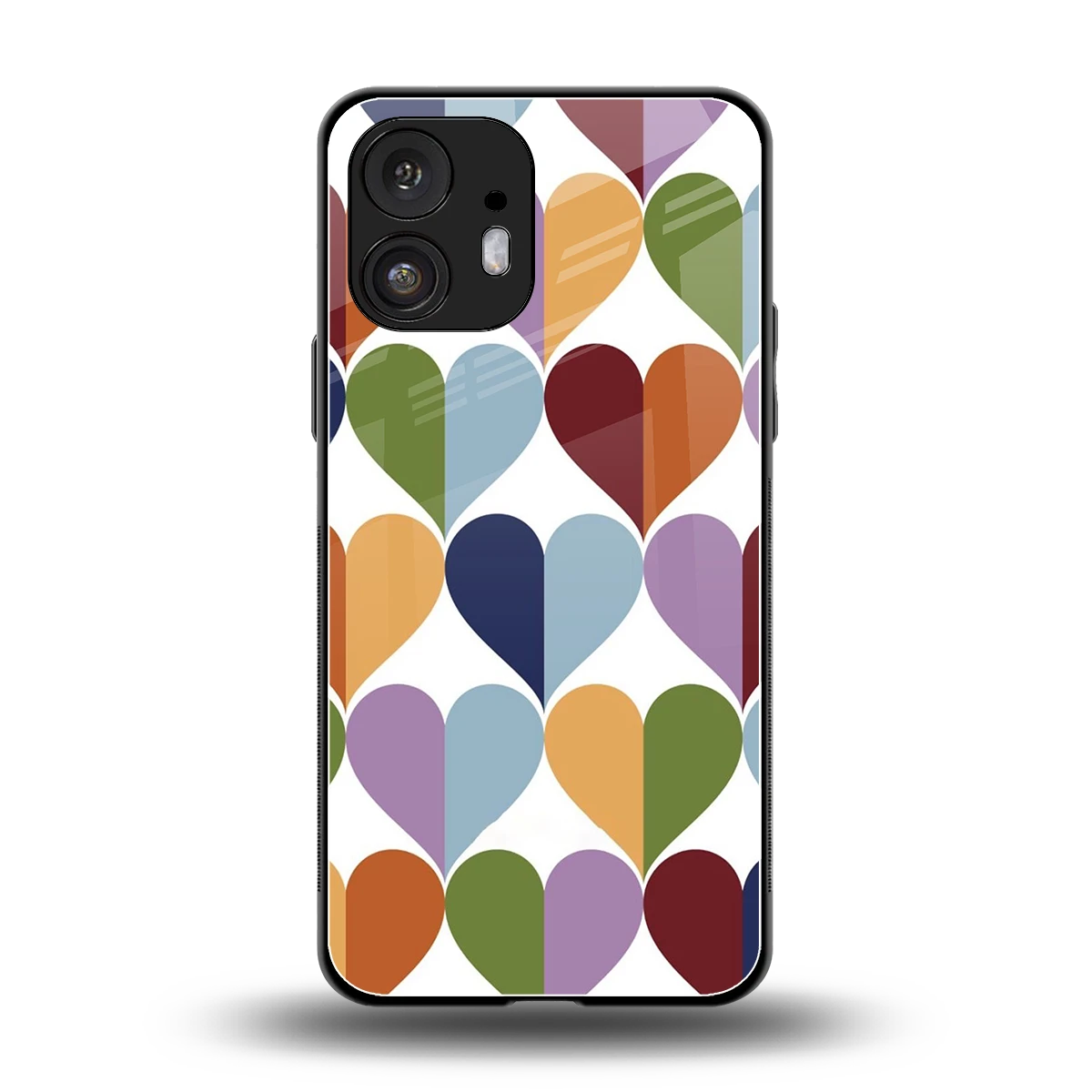 Heart Splash back phone cover | glass case for nothing phone 2