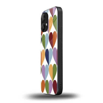 Heart Splash nothing phone 2 mobile cover | shockproof glass phone case
