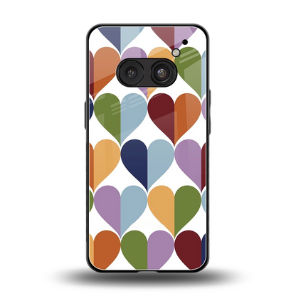 Heart Splash back phone cover | glass case for nothing phone 2a plus