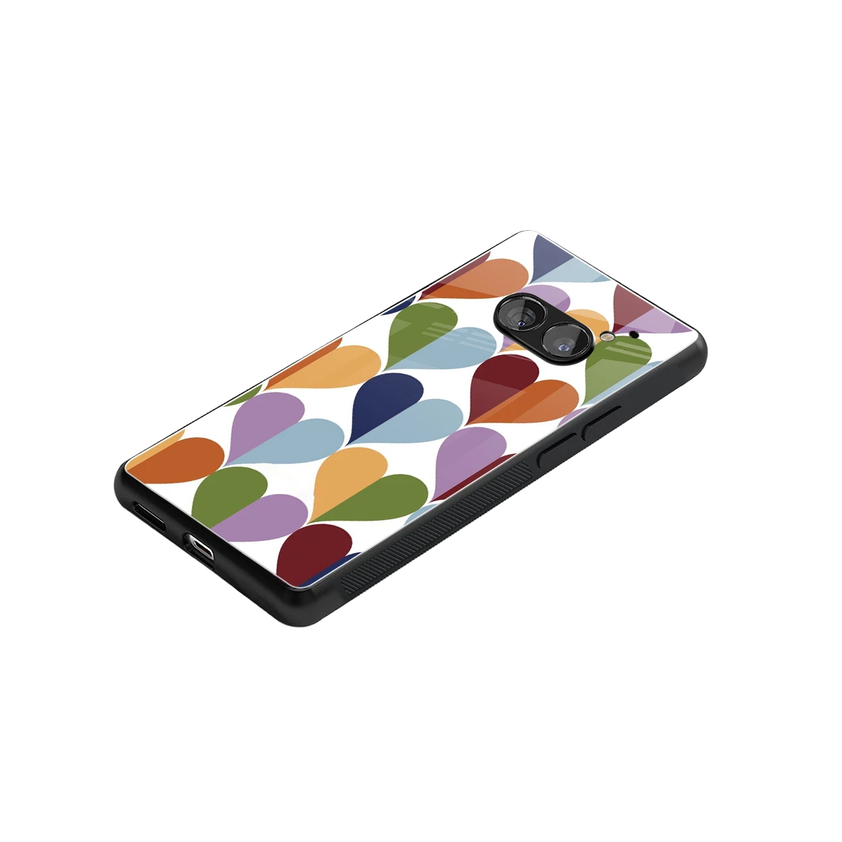 Heart Splash stylish phone case for nothing phone 2a | glossy glass and slim fit
