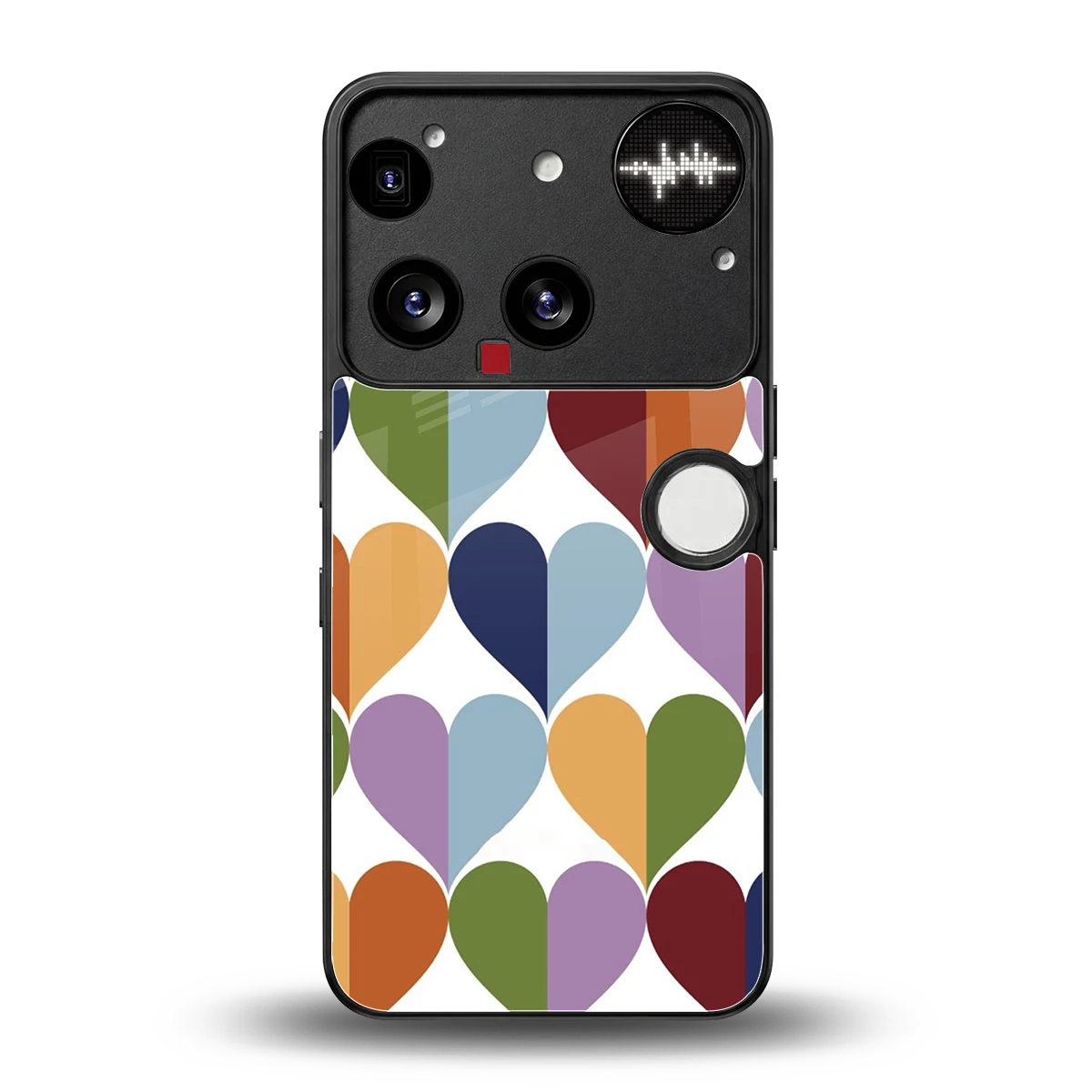 Heart Splash back phone cover | glass case for nothing phone 3