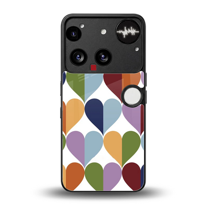 Heart Splash back phone cover | glass case for nothing phone 3