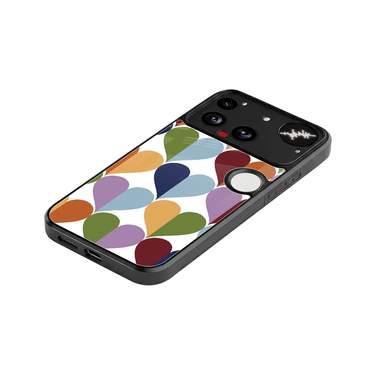 Heart Splash stylish phone case for nothing phone 3 | glossy glass and slim fit