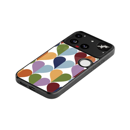 Heart Splash stylish phone case for nothing phone 3 | glossy glass and slim fit