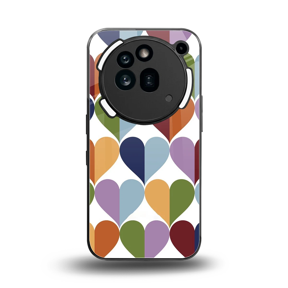 Heart Splash back phone cover | glass case for nothing phone 3a pro
