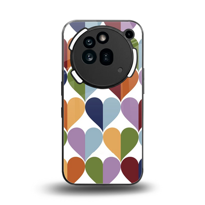 Heart Splash back phone cover | glass case for nothing phone 3a pro