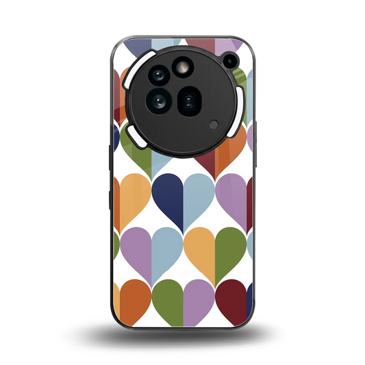 Heart Splash back phone cover | glass case for nothing phone 3a pro