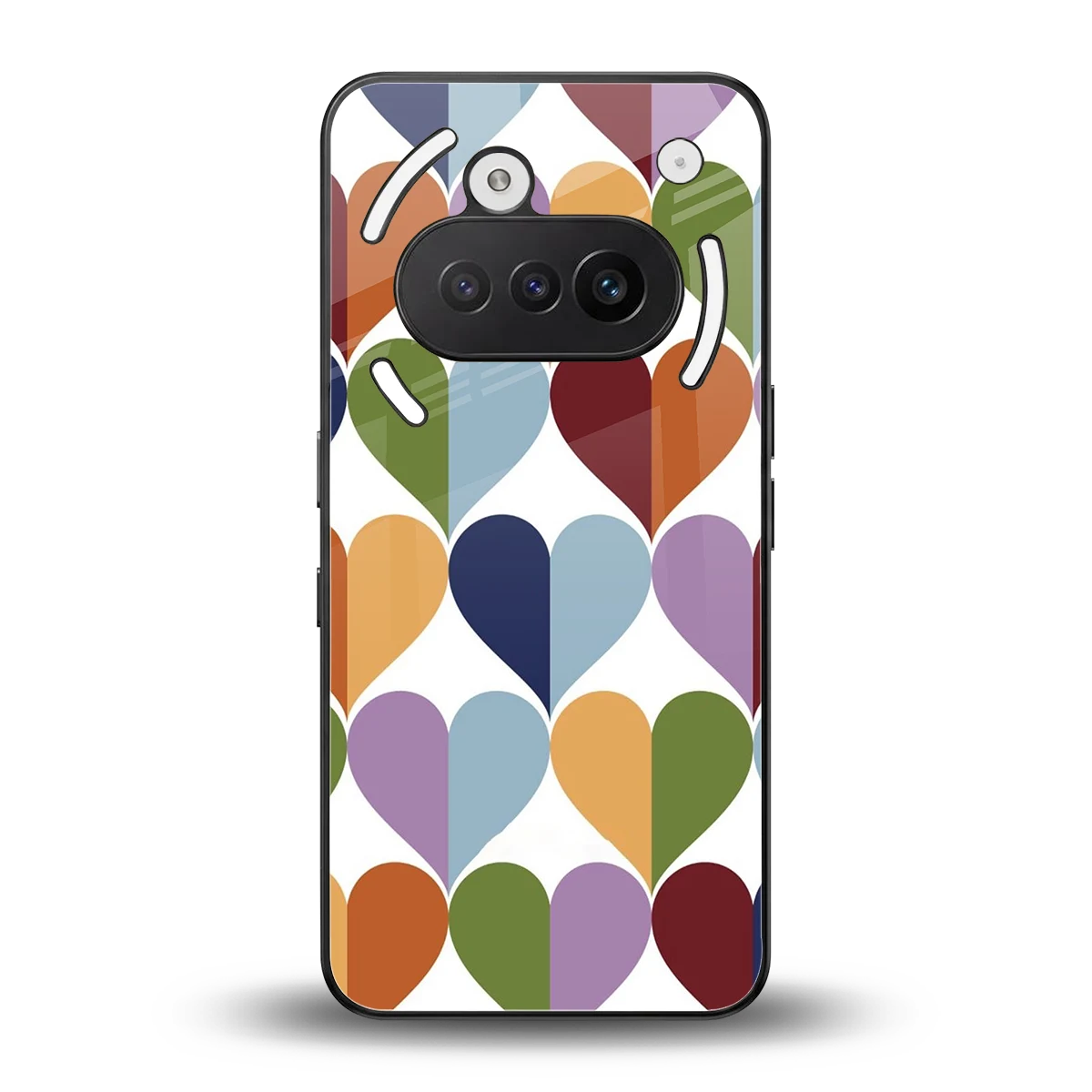 Heart Splash back phone cover | glass case for nothing phone 3a