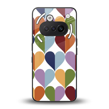 Heart Splash back phone cover | glass case for nothing phone 3a