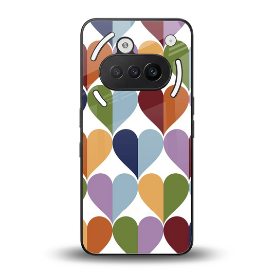Heart Splash back phone cover | glass case for nothing phone 3a