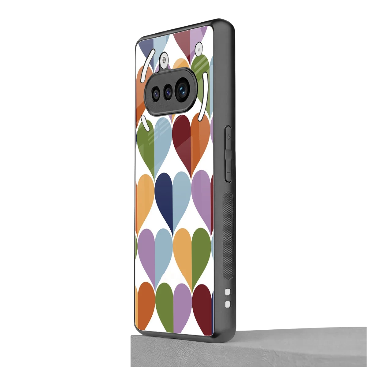 Heart Splash nothing phone 3a mobile cover | shockproof glass phone case