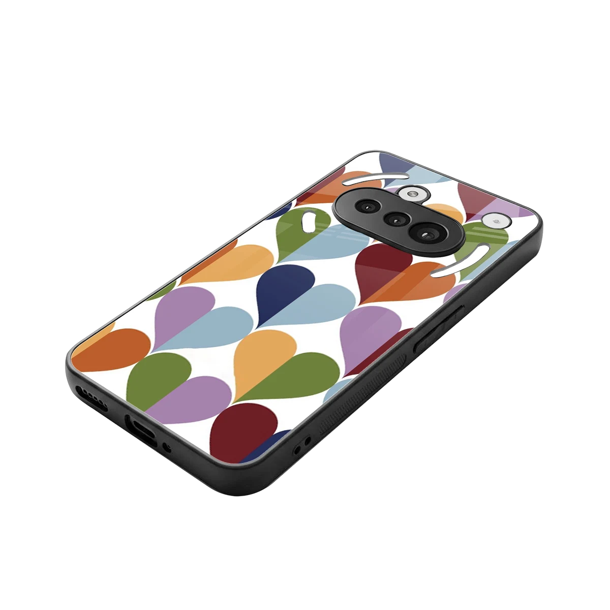Heart Splash stylish phone case for nothing phone 3a | glossy glass and slim fit