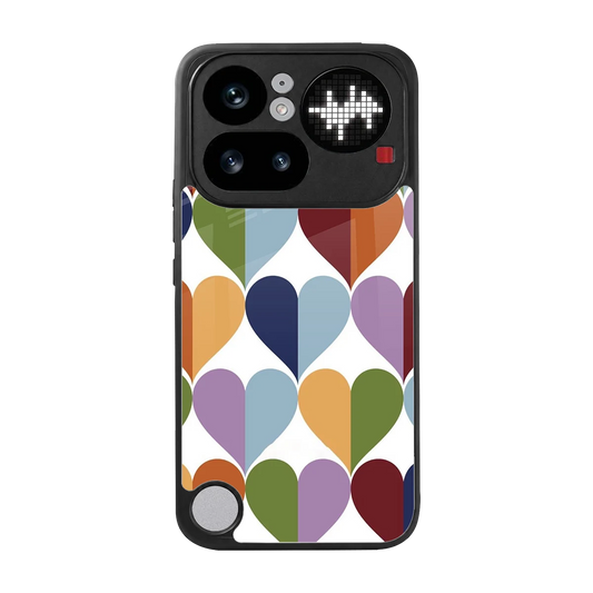 Heart Splash back phone cover | glass case for nothing phone 4a pro