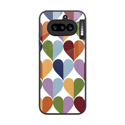 Heart Splash back phone cover | glass case for nothing phone 4a