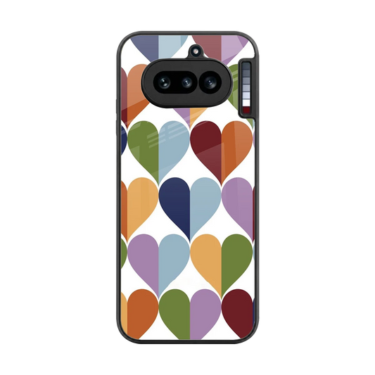 Heart Splash back phone cover | glass case for nothing phone 4a