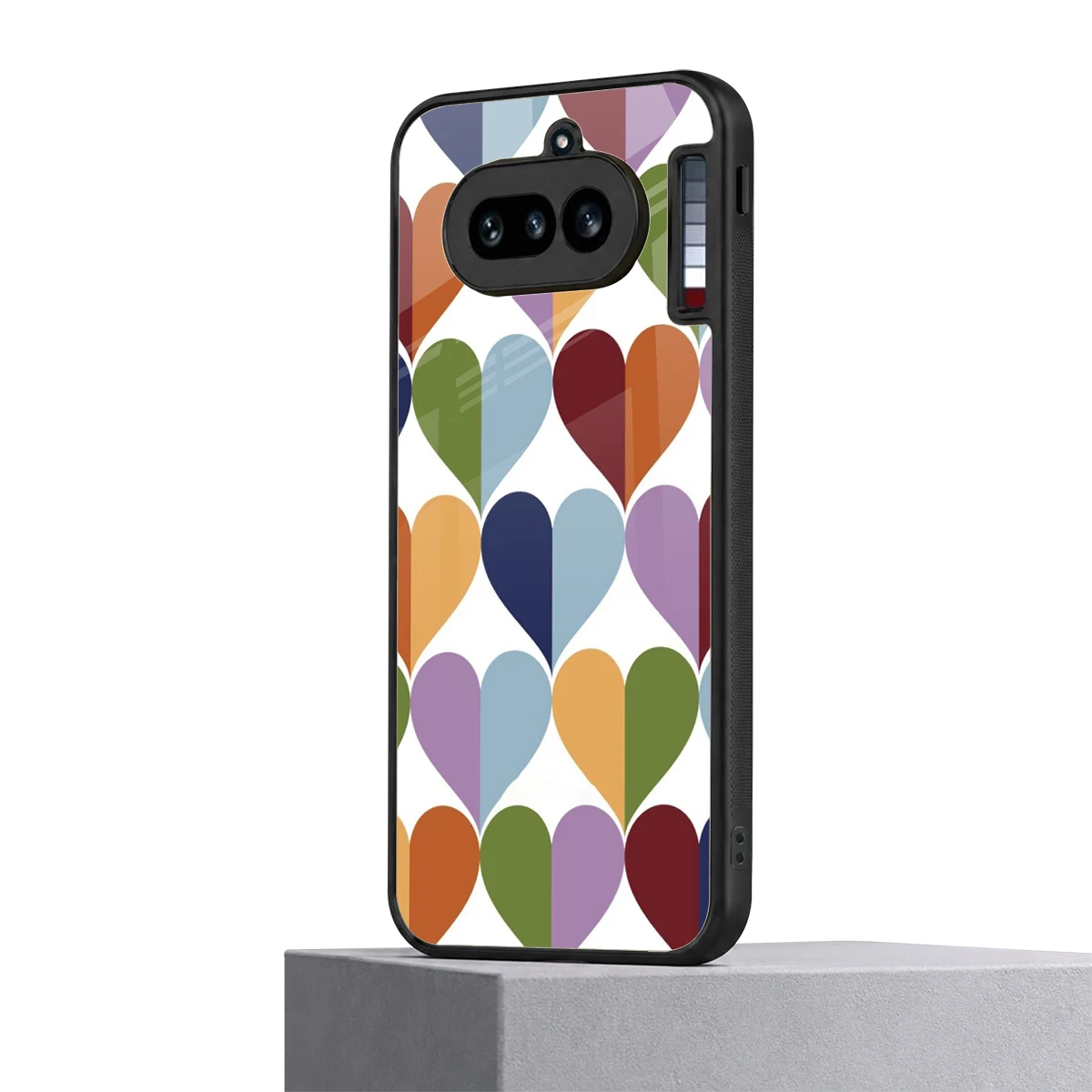 Heart Splash nothing phone 4a mobile cover | shockproof glass phone case