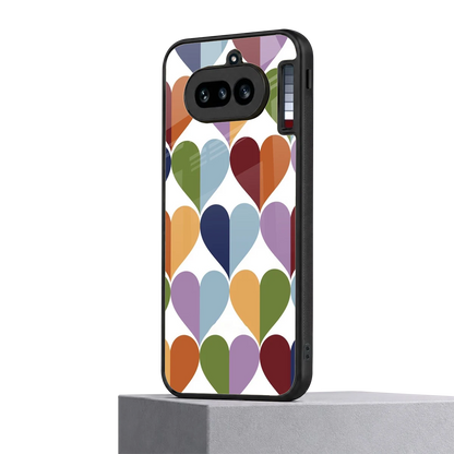 Heart Splash nothing phone 4a mobile cover | shockproof glass phone case
