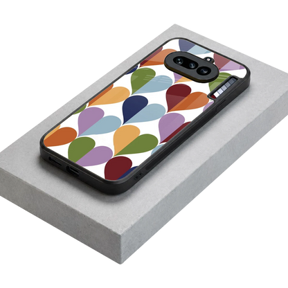 Heart Splash stylish phone case for nothing phone 4a | glossy glass and slim fit