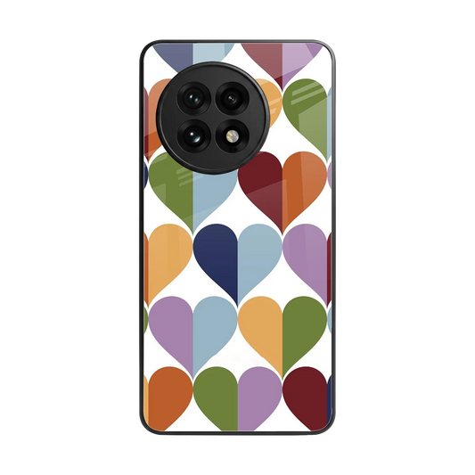 Heart Splash back phone cover | glass case for oneplus 13r