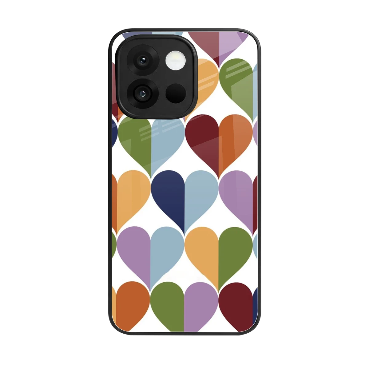 Heart Splash back phone cover | glass case for oneplus 13s
