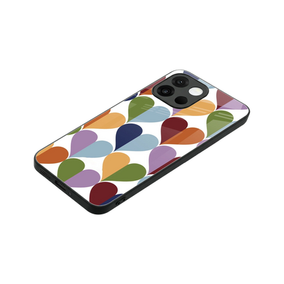 Heart Splash stylish phone case for oneplus 13s | glossy glass and slim fit