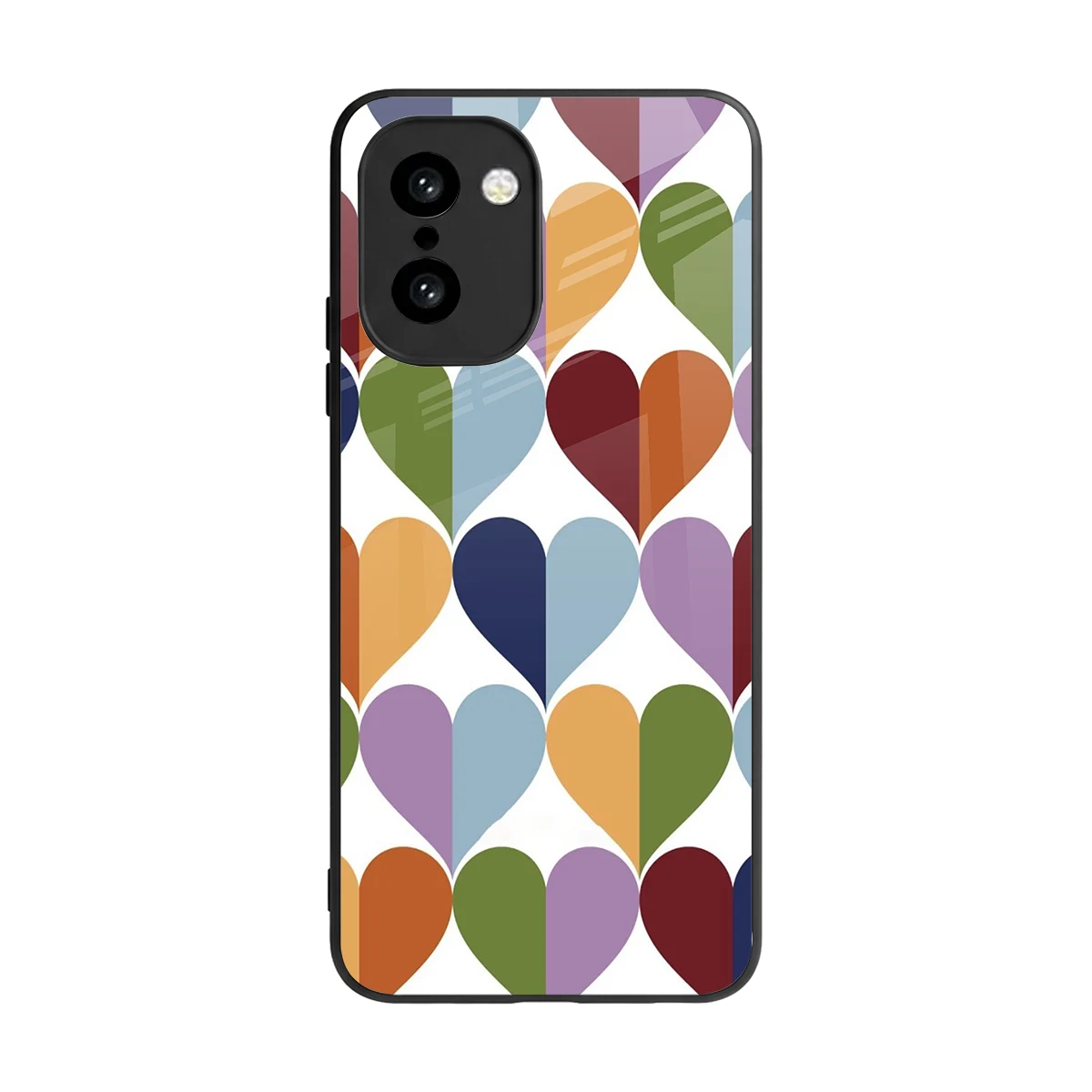 Heart Splash back phone cover | glass case for oneplus 15r