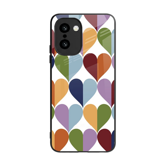 Heart Splash back phone cover | glass case for oneplus 15r