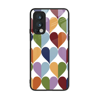 Heart Splash back phone cover | glass case for oneplus nord 2