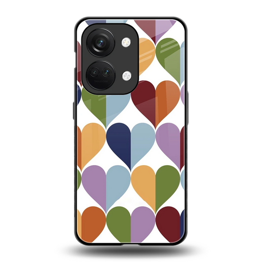 Heart Splash back phone cover | glass case for oneplus nord 3